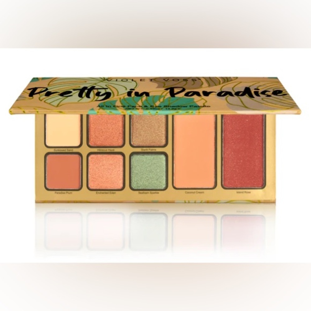 New VIOLET VOSS Pretty in Paradise All in One Face & Eye Shadow Palette - Picture 4 of 5